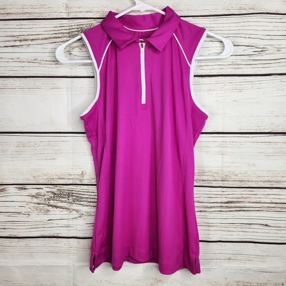 Slazenger Women's Sleeveless Golf Tank Polo Size Small Althetic - Picture 2 of 9